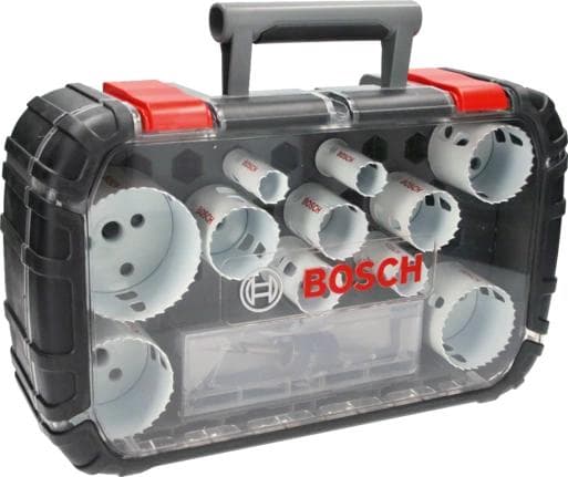 Bosch Progressor för trä och metall - Hålsågssats - för trä, metall, plast, gipsskivor, rostfritt stål, icke-järnmetall - 14 delar