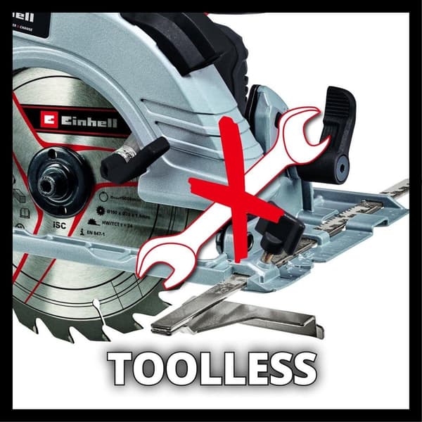 Einhell TE-CS 18/190 Li BL Solo 18V Li-Ion batteri Håndholdt rundsavskrop - 190 x 20 mm