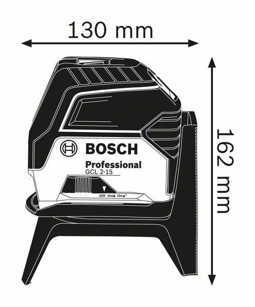 Bosch Professional GCL 2-15 Cross Line Laser - 15m