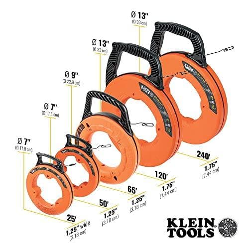 Klein Tools rustfrit stål fisketape 3 mm x 73,2 m 56334 1 stk (56334)