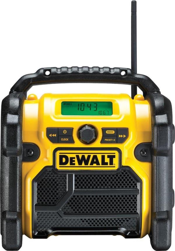 DeWalt DCR019 10,8-18V Li-Ion batteri konstruktionsradio - fungerer på netstrøm og batteri