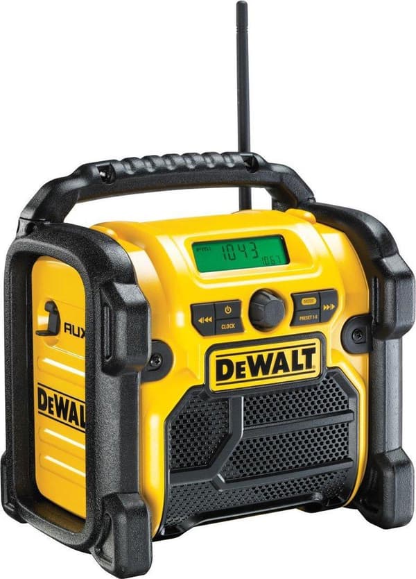DeWalt DCR019 10,8-18V Li-Ion batteri konstruktionsradio - fungerer på netstrøm og batteri