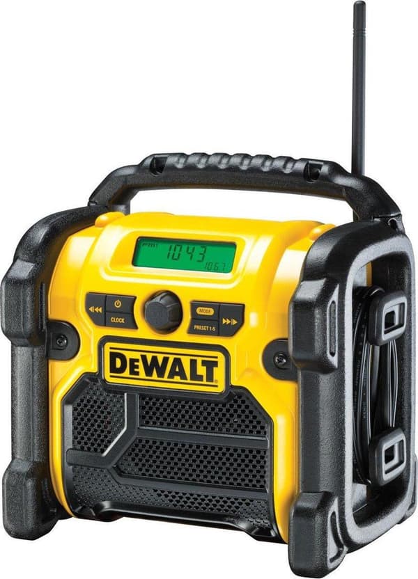 DeWalt DCR019 10,8-18V Li-Ion batteri konstruktionsradio - fungerer på netstrøm og batteri