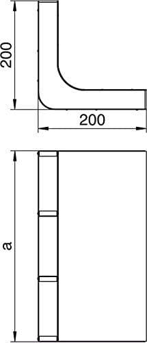 obo-bettermann Automatisk kanalisering. Gulv - udløb lodret kanalinstallation KV3/35028