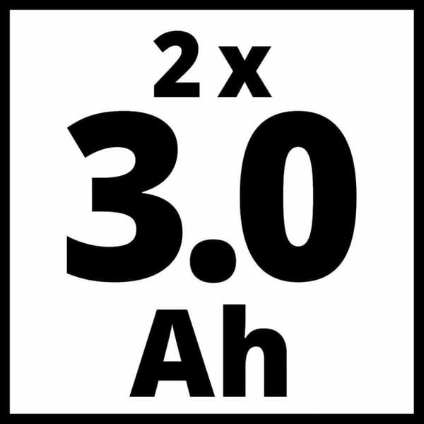 Einhell PXC-Starter-Kit 2x 3Ah & 30min PXC Kit 4512098 Batteri och batteriladdare för verktyg 18 V 3,0 Ah Li-ion