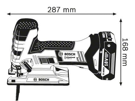 Bosch Professional GST 18 V-LI S - Akkupistosaha - L-BOXX:lla - Löysä runko (toimitetaan ilman akkua ja laturia)