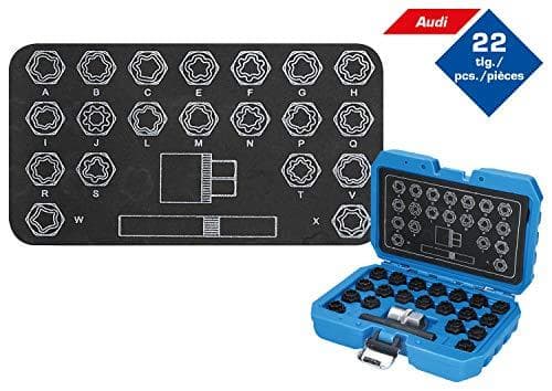 KS TOOLS Werkzeuge-Maschinen GmbH fælglås sortiment til Audi, 22 stk (BT691360)