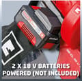 Pikkukuva 5 / 11: Einhell Akun lehtipuhallin/mäntä 36V - Power X Change - Harjaton - Erillinen runko (toimitetaan ilman akkua ja laturia)