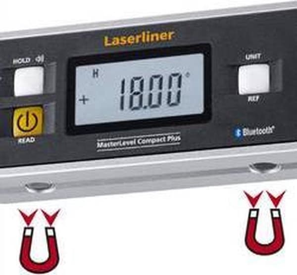 Laserliner MasterLevel Compact Plus Elektroninen vesivaaka v-uralla - bluetooth - magneettinen