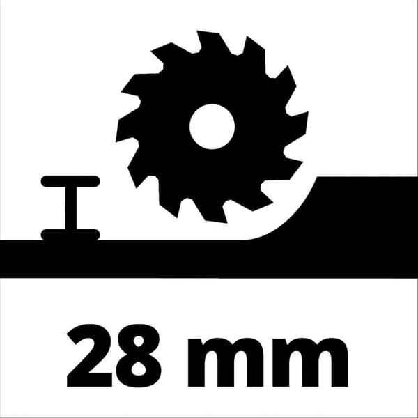 Einhell sladdlös mini handhållen cirkelsåg TE-CS 18/89 Li Solo Power X-Change (li-ion - 18 V - verktygsfri justering av skärdjupet - högkvalitativ bot