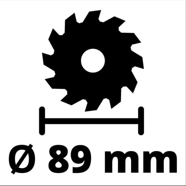 Einhell sladdlös mini handhållen cirkelsåg TE-CS 18/89 Li Solo Power X-Change (li-ion - 18 V - verktygsfri justering av skärdjupet - högkvalitativ bot
