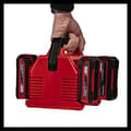 Miniatyrbild 6 av 6: Einhell originalladdare Power X-Quattrocharger 4A Power X-Change (Li-Ion, 18V, samtidig laddning av 2x2 batterier, batteriövervakning, intelligent lad