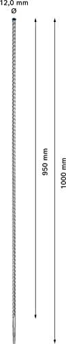 Bosch Expert SDS-plus-7X - bor - hammerbit - 12 mm - SDS-plus - længde: 1000 mm