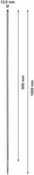 Bosch Expert SDS-plus-7X - pora - vasaran terä - 12 mm - SDS-plus - pituus: 1000 mm