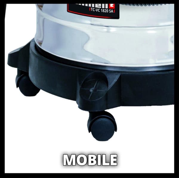 Einhell våd-/tørstøvsuger - TC-VC 1820 SA - 1250W - 20L - Integreret fatning