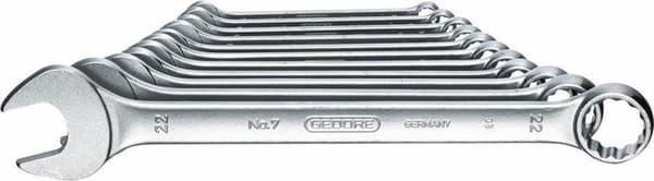 Gedore kombinationsnøglesæt 11 stk 8-22 Mm 7-011