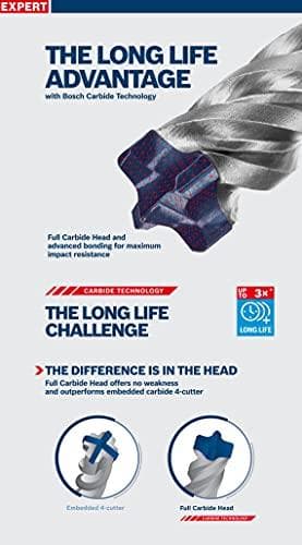 Bosch Expert SDS-plus-7X - bor - til beton, armeret beton, granit, hærdet beton, gnejs - hammerbor - 12 mm - SDS-plus - længde: 165 mm (pakke med 10)
