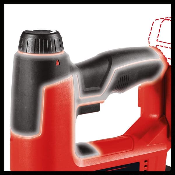 Einhell Tacker TE-CN 18 Li Solo Power X-Change (Li-Ion, 18V, tacker, maks. 20 skud i minuttet, inkl. 300 søm, inkl. 300 hæfteklammer, uden batteri og