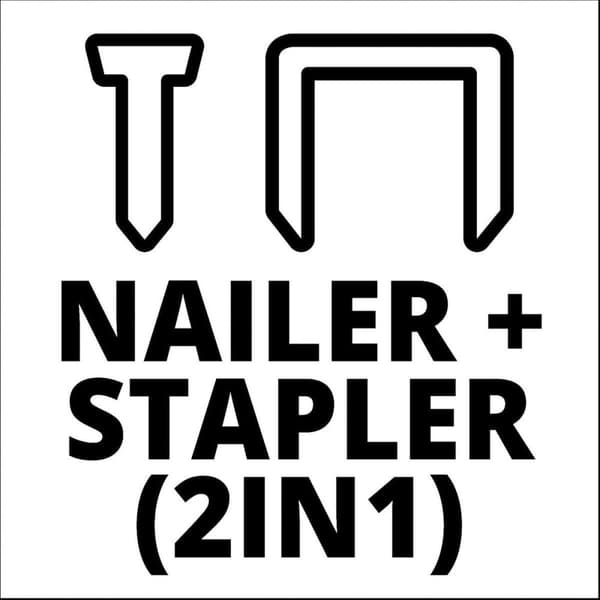 Einhell Tacker TE-CN 18 Li Solo Power X-Change (Li-Ion, 18V, tacker, maks. 20 skud i minuttet, inkl. 300 søm, inkl. 300 hæfteklammer, uden batteri og