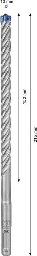 Miniatyrbillede 5 af 5: Bosch Tilbehør EXPERT SDS plus-7X 2608900171 Borehammer 10 stk. 10,00 mm Fuglængde 215 mm SDS-Plus 10 stk.