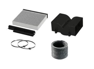 Bosch MDA CleanAir recirkulationssæt Standard DWZ1DX1I4 (DWZ1DX1I4) Sort, Grå