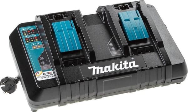 Makita DC18RD 14,4V/18V Li-ion Twin Port Hurtigoplader