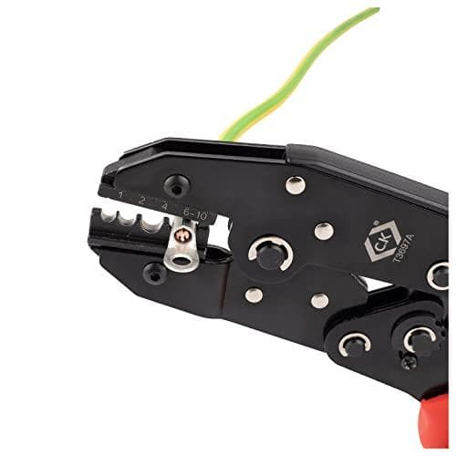 Ratchet Crimp Tool för oisolerade klämmor 1,5 - 10 mm²