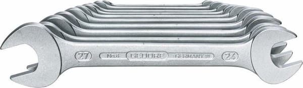 Gedore 6077540 Dubbel skiftnyckelsats 10 delar 6 - 27 mm