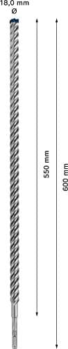 Bosch Expert SDS-plus-7X - borr - för granit, härdad betong, gnejs, härdad armerad betong - hammarinsats - 18 mm - SDS-plus - längd: 600 mm