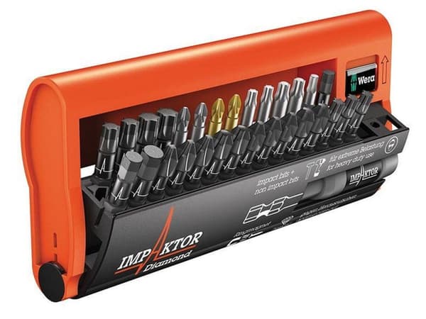 Wera 05057690001 30-delt Bitcheck Impaktor 1 bit sæt - PH/PZ/TX/HX