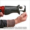Pikkukuva 4 / 9: Einhell-mäntäsaha TC-AP 690 E (690 W, iskunkorkeus 20 mm, suurin tyhjäkäyntinopeus 2800 rpm, leikkaussyvyys 115 mm puussa)
