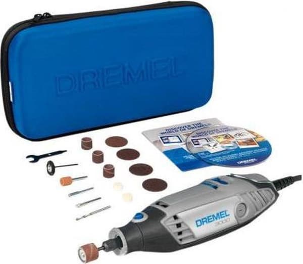 Dremel 3000 Multiværktøj - Roterende - 130 W - Med 15 tilbehør og pose