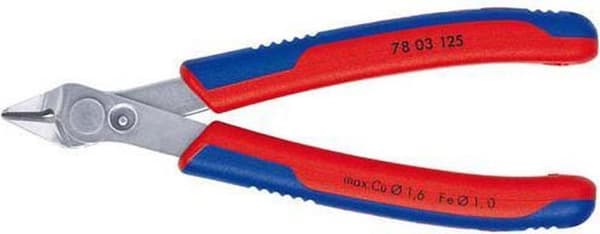 Knipex 76 22 125 Elektronik og finmekanik Diagonalskærere Uden facet 125 mm