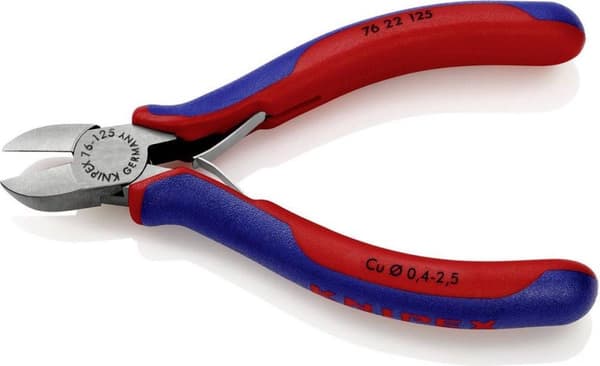 Knipex 76 22 125 Elektronik og finmekanik Diagonalskærere Uden facet 125 mm