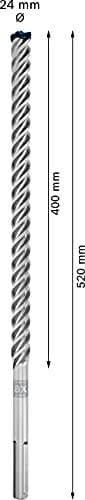 Bosch Professional 1x Expert SDS max-8X hammerbor (til armeret beton, Ø 24,00x520 mm, hammerbor tilbehør)