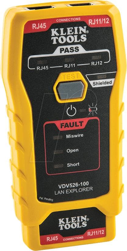 Klein Tools VDV526-100 Netværkskabeltester Parsnoet kabeltester Sort - Gul (VDV526-100)