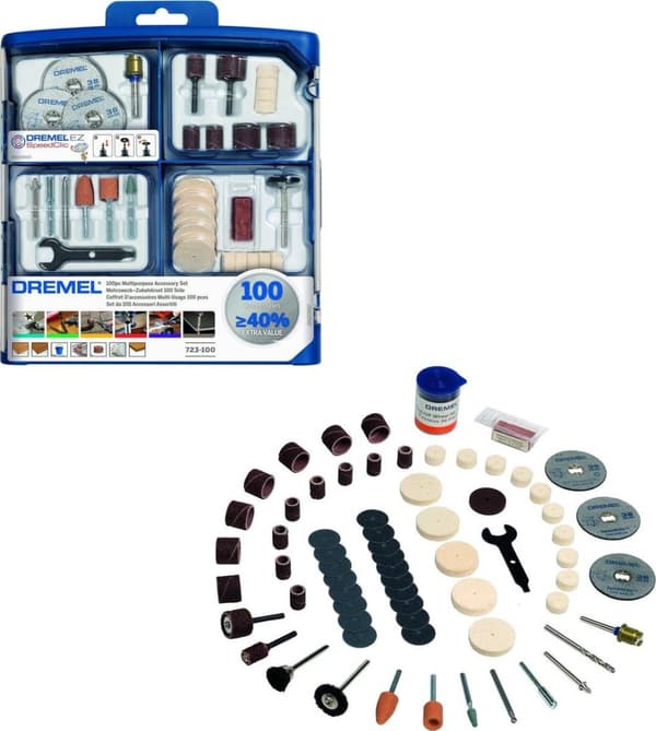 Dremel 723 lisävarustesarja - EZ SpeedClic -sarja - 100 kpl