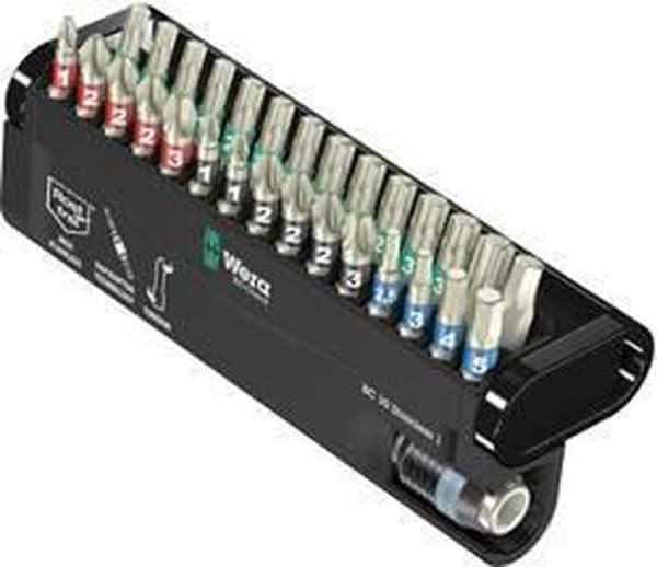 Wera 5071109001 Bit-Check-bitssats i 30 delar i rostfritt stål