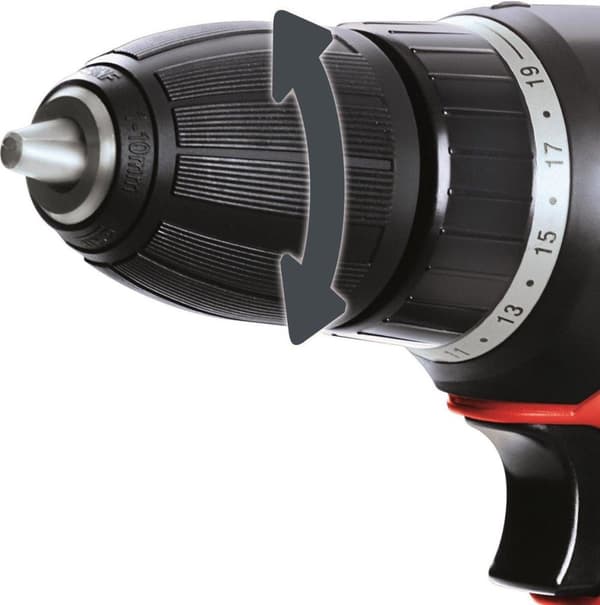 EINHELL akkupora/ruuvimeisseli TH-CD 12-2 Li - 12 V - 24 Nm - Sisältää 1x 1,3 Ah akun / 1x laturin / kotelo