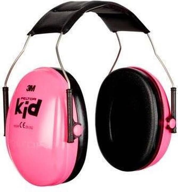 3M Peltor Kid hörselkåpa med pannband, rosa
