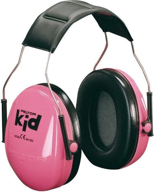 3M Peltor Kid hörselkåpa med pannband, rosa