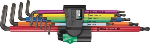 Wera 05024480001 967/9 TX XL Multicolour 1 9-delt L-nøglesæt - Lang - Torx