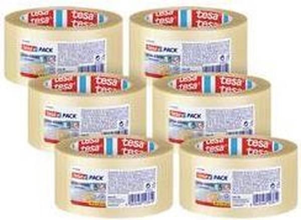 tesa ULTRA STRONG 57176 Packtejp Transparent (LxB) 66 mx 50 mm 6 st.