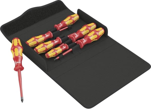 Kraftform 100 iS/7 Set 1 Schraubendrehersatz Kraftform Plus Series 100. Teilweise mit reduziertem Klingendurchmesser