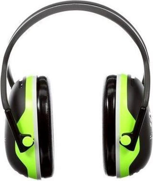 3M Peltor X4 - høreværn - SNR 33 dB - sort med neongrøn