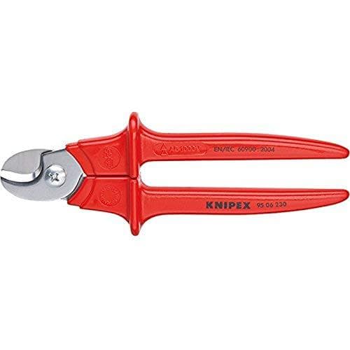 KNIPEX kabelsaks håndterer plastbelagt 1000V isoleret (230 mm) 95 06 230 SB (SB kort/blister)