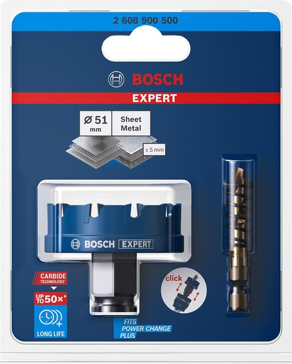 Bosch Tillbehör EXPERT Plåt 2608900500 Hålsåg 1 st 51 mm 1 st.