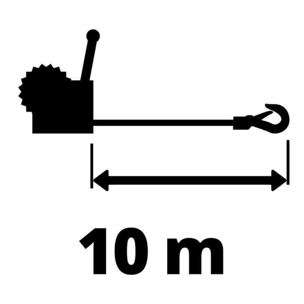 Einhell 2260160 Käsivinssi Vetovoima (vieri): 500 kg Rekyylilukko
