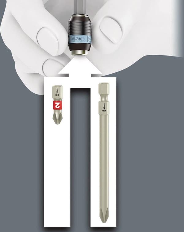 Wera BC 10/9 05071110001 Bitsæt 10-delt Flat, Phillips Phillips, Pozidriv Phillips, Torx