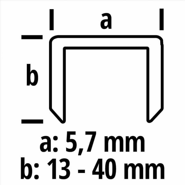 Einhell Pneumatic Tacker TC-PN 50 (skyder hæfteklammer og søm - påfyldningsniveauindikator - skridsikkert gummigreb - dybdejustering - Inkl. 1500 hæft